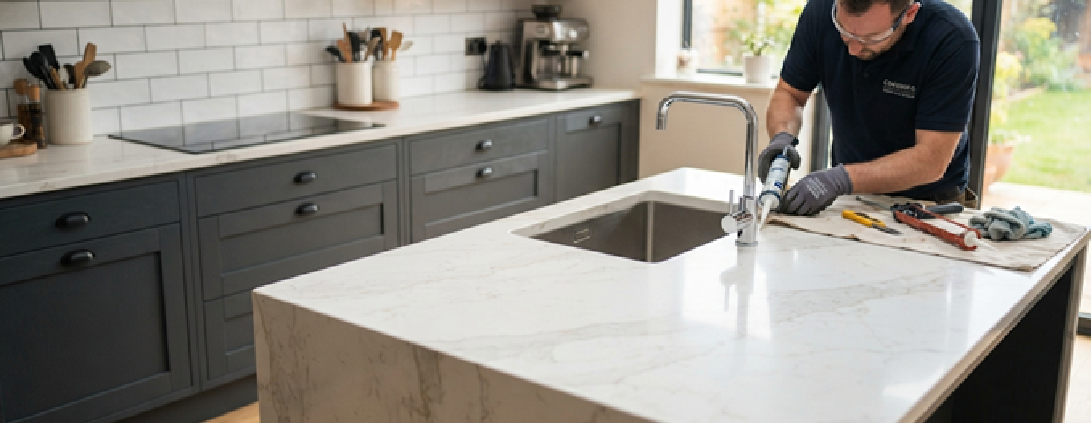 how to replace kitchen worktop