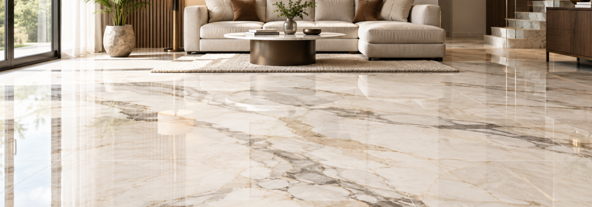 Marble flooring